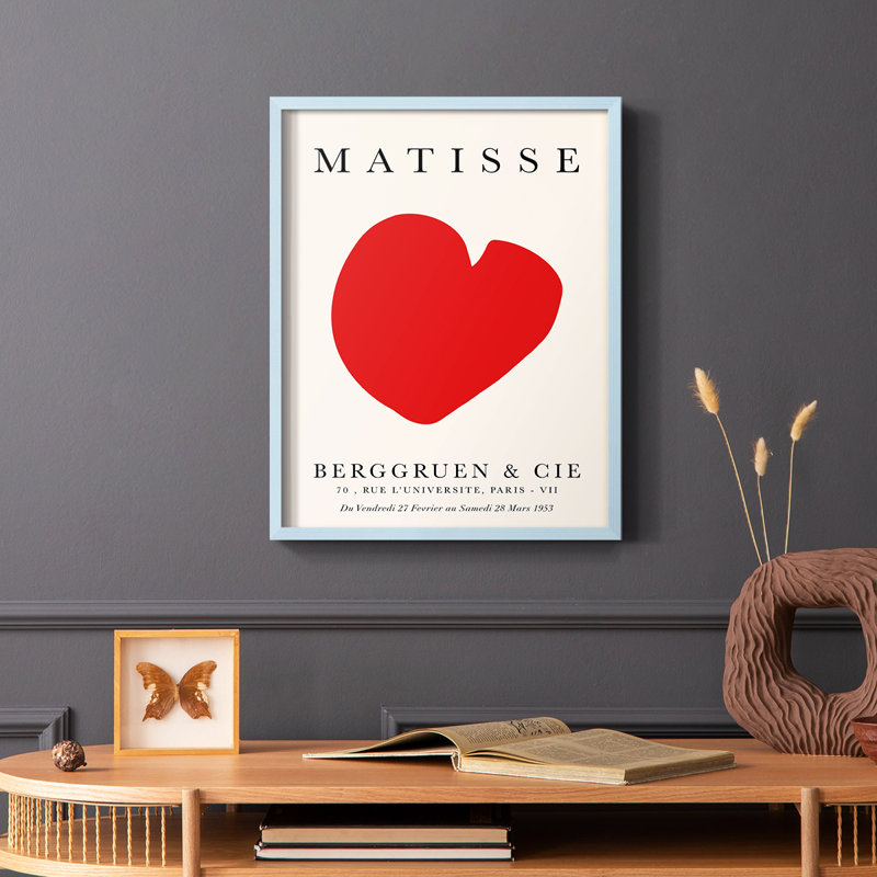 Matisse CCXV III, reproduction encadrée - bois massif, H 14 po x l 11 po, Île Seymour Nord, Galapagos