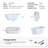  60" x 28.74" Acrylic Freestanding Bathtub, Oval Deep Soaking Bathtub with Matte Black Pop-up Drain & Integrated Overflow for Bathroom Spa-87147523-131363082