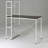 Reversible Smart Workstation Wooden Desk White/Brown