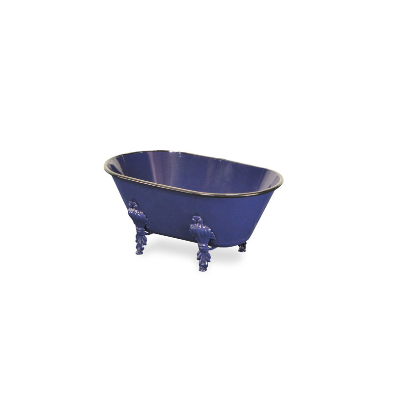 Décoration de baignoire en métal Lavande - petite - bleu marine Lavande, Navy Blue, 4.5" H x 10" W x 5.5" D