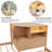 L-Shaped Combination Twin Bed Frame with Trundle and Drawer,3-in-1 Low Corner Platform Bed Linked with Built-in Desk and Led Downlight-1815930757