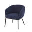 Chaise d'appoint moderne en velours côtelé avec pieds en métal et assemblage facile-1454187933