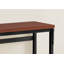 Bureau d'ordinateur, bureau personnel, debout, réglable, L 48 po, travail, ordinateur portable, métal stratifié brun, contemporain, moderne-125903082