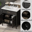 Meuble-lavabo avec lavabo, armoire de salle de bain avec portes à fermeture douce et tablette réglable-1319938110