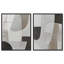 «Shades of Grey Diptych», reproduction d'art sur toile encadrée par Art Remedy, cadre argenté, 30 x 36-1364066137-1364066147