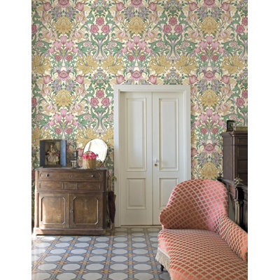 Fleurmont Floral Tapestry Non-Pasted Wallpaper