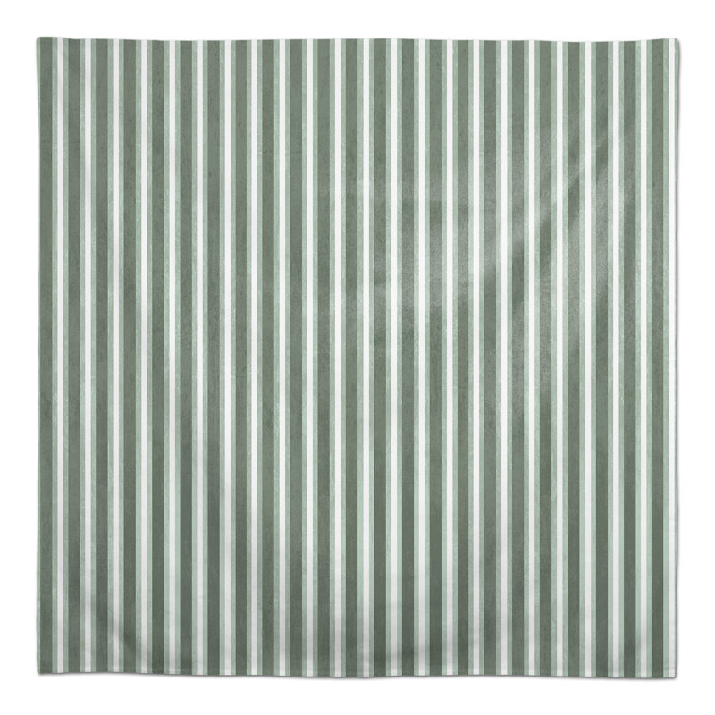 Mccandless Striped Square Tablecloth, Green