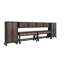 8-Piece Industrial Garage Storage Set with 2 72 in. Workbenches, 4 Wall Cabinets & 2 Freestanding Cabinets