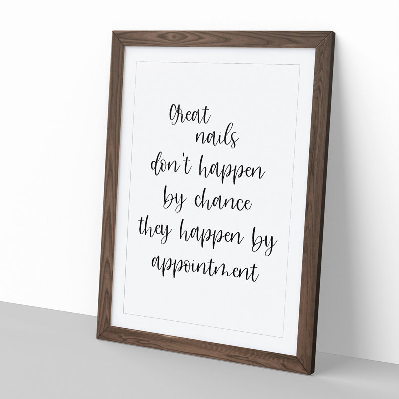 Great Nails - Framed Print, Walnut Framed, 48cm H x 36cm W x 2cm D