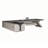 102.36"Gray Manufactured Wood L-Shaped Office Desk-72679629