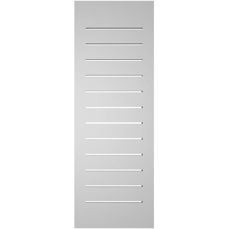 Évent à pignon fonctionnel en uréthane rectangulaire à fixation en surface, brun clair apprêté, H 40 po x l 14 po x P 1,5 po