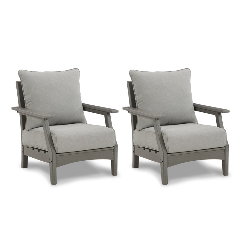 Chaise de patio avec coussins Ahumada