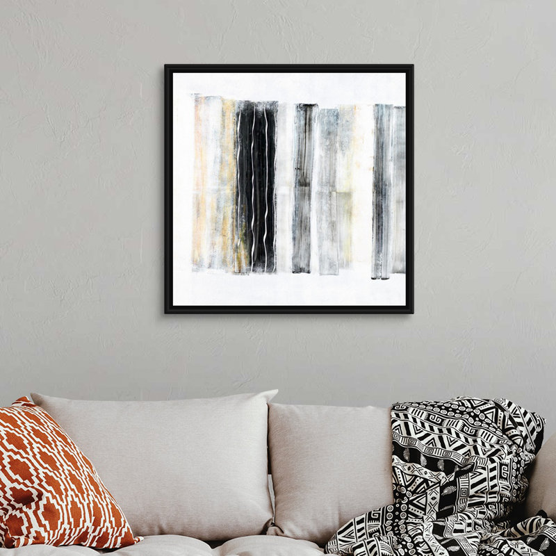 «No Feeling No Flaws III» par Joseph Michaels, reproduction d'art graphique sur toile, Cadre flottant noir