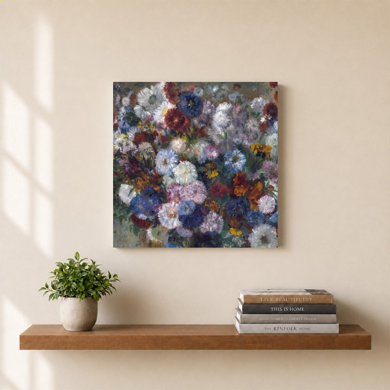 «Beautiful Flowers» par Edgar Degas - Impression sur toile, H 30 po x l 30 po