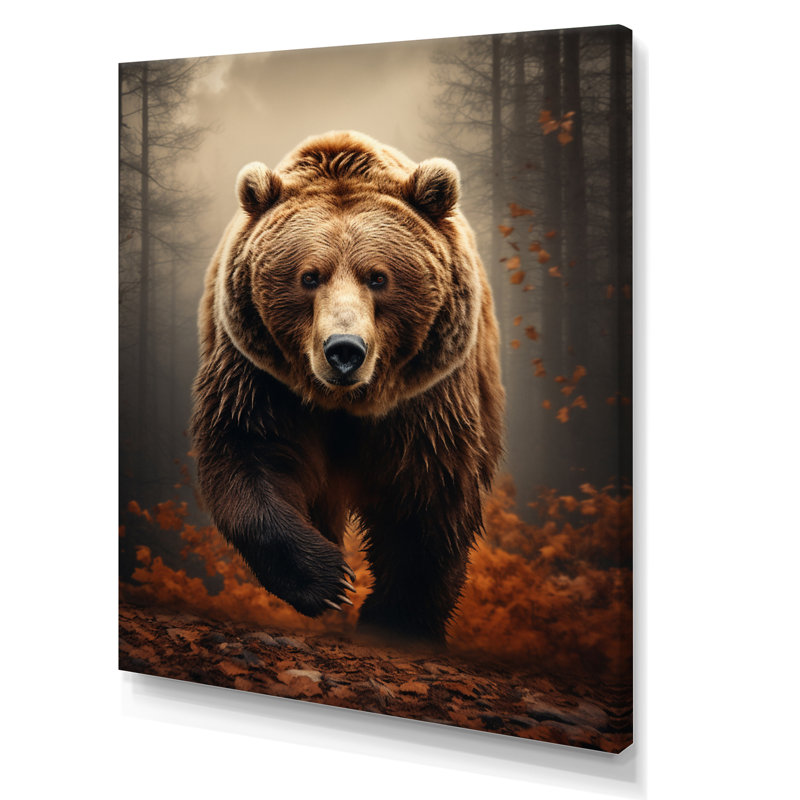 Décoration murale Autherine Bear Wild Majesty Bear I - Ours, H 32 po x l 24 po x P 1 po