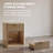 Bedside Table Nightstand with Bedside Storage, Bedroom Side Table and Organizer, Functional and Fluted Nightstand-1132518718-1132518717