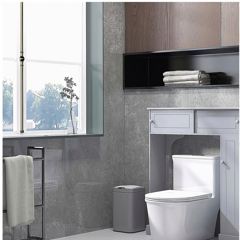 Armoire de rangement au-dessus de la toilette avec tablettes réglables, support de toilette