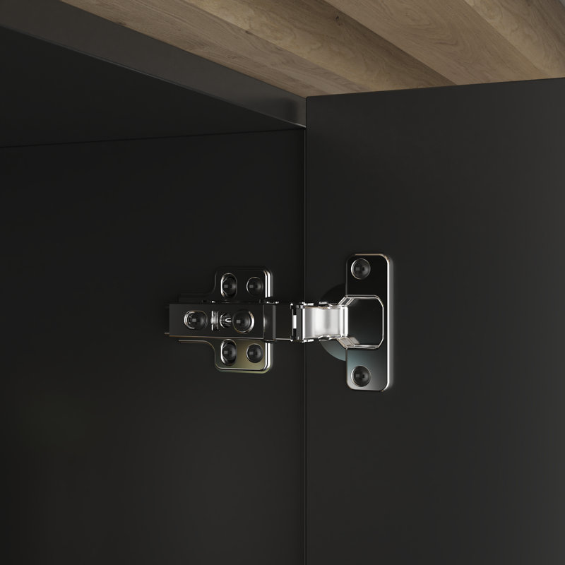 Heavy-Duty Modular Garage Storage Cabinet Set With Oak Worktop And Soft-Close Features