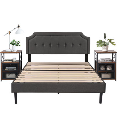 Kempst Steel Piece Bedroom Set