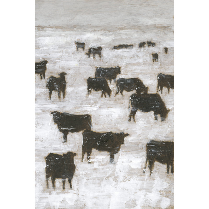 Hiver pâturant II, H 18 po x l 12 po