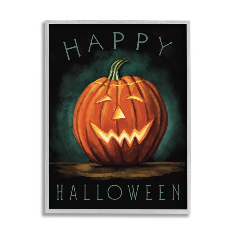 Joyeux Halloween - peinture, Estampe numérique Farmhouse, H 30 po x l 24 po x P 1,5 po