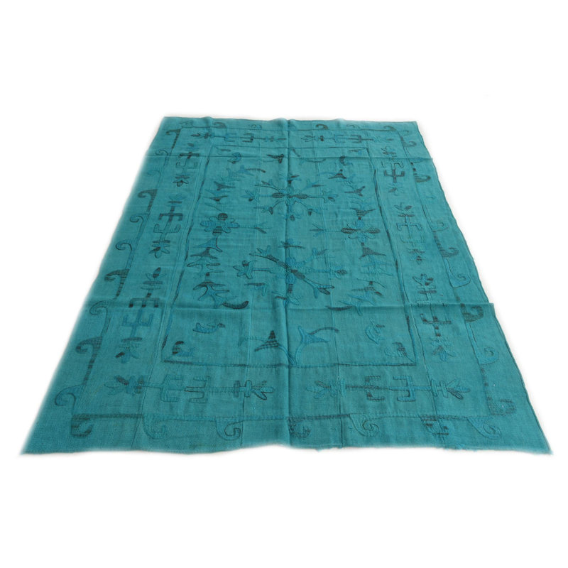 Tapis bleu sarcelle Oldfield