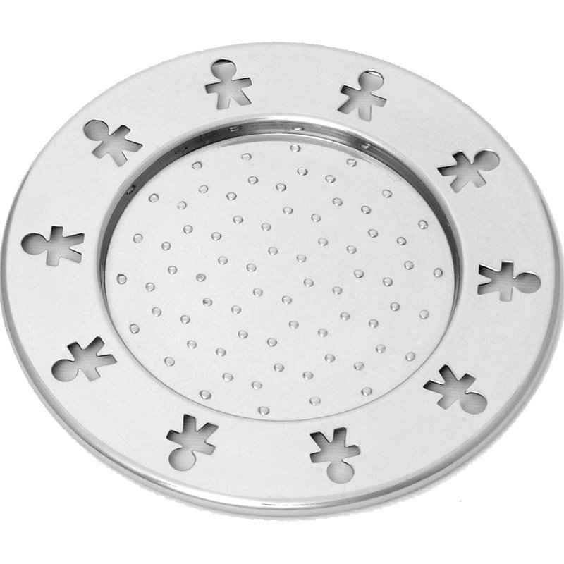 Girotondo Stainless Steel Round 4 Piece Coaster Set