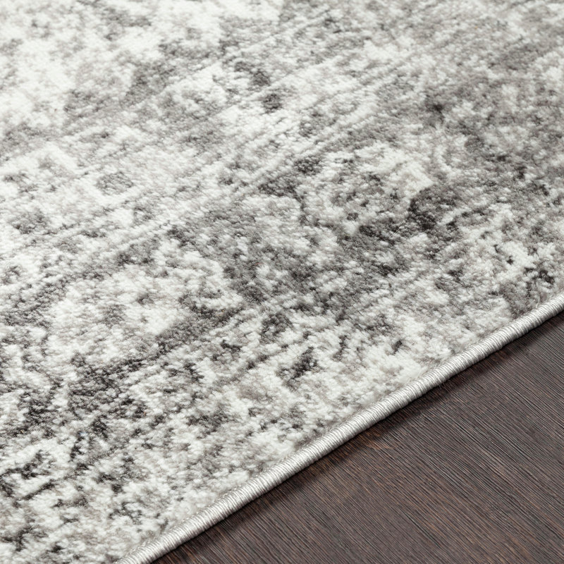 Lake City Rug, Light Grey/White/Charcoal, Runner 80 x 305cm