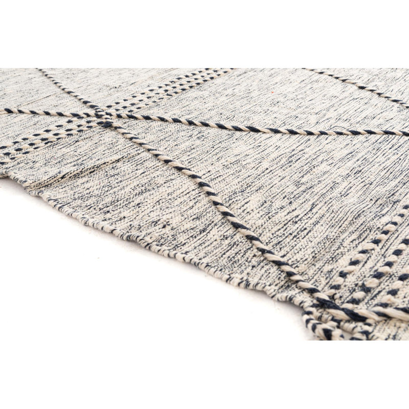 Tapis noir et blanc Odle