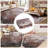 Washable Vintage Distressed Ombre Area Rug - Non-Slip, Soft Low Pile Carpet for Living Room, Brick Red, 4x6ft-1890792761-1890792760