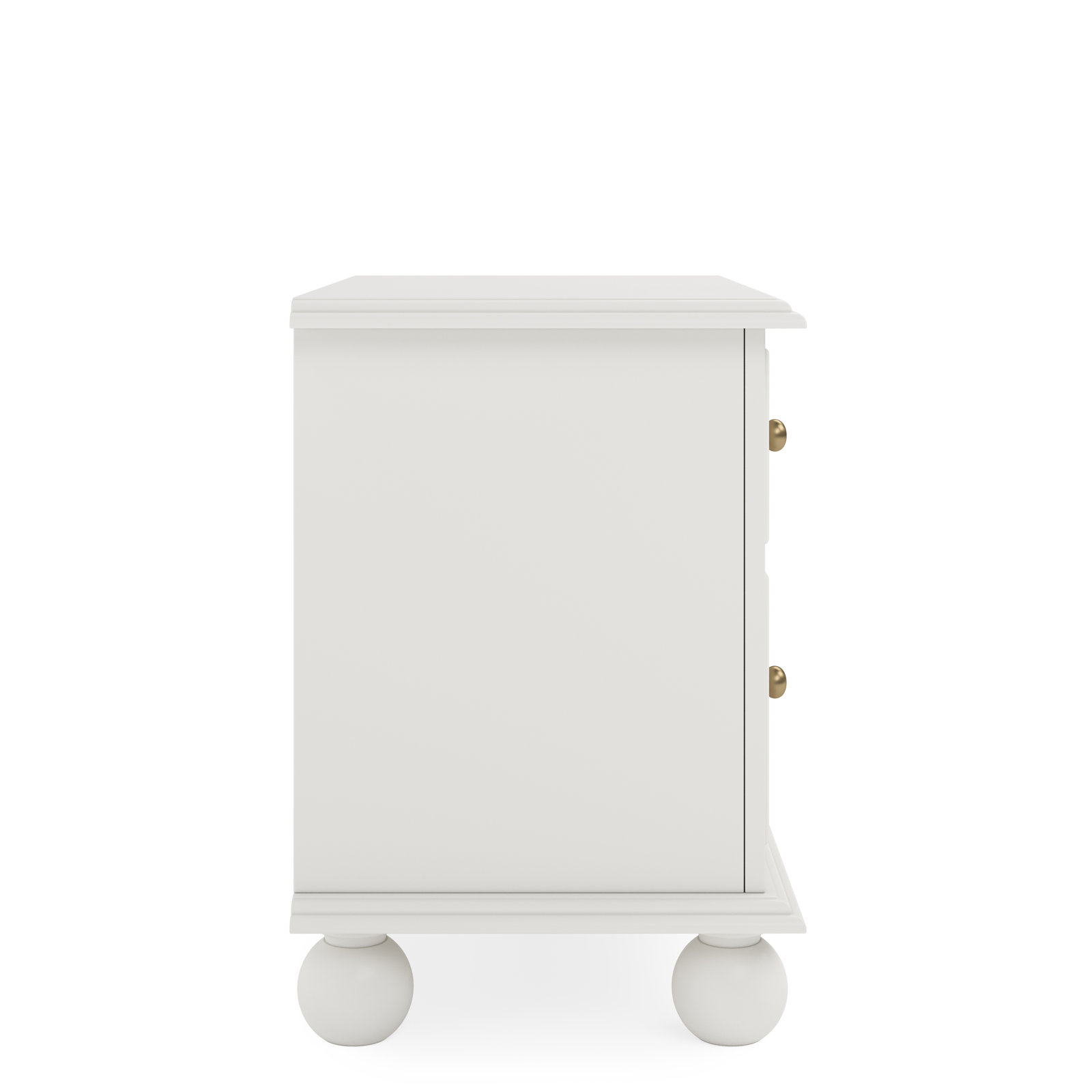 Selby Mahogany Nightstand, Milkstone