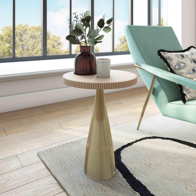 Celeste Stone Top End Table