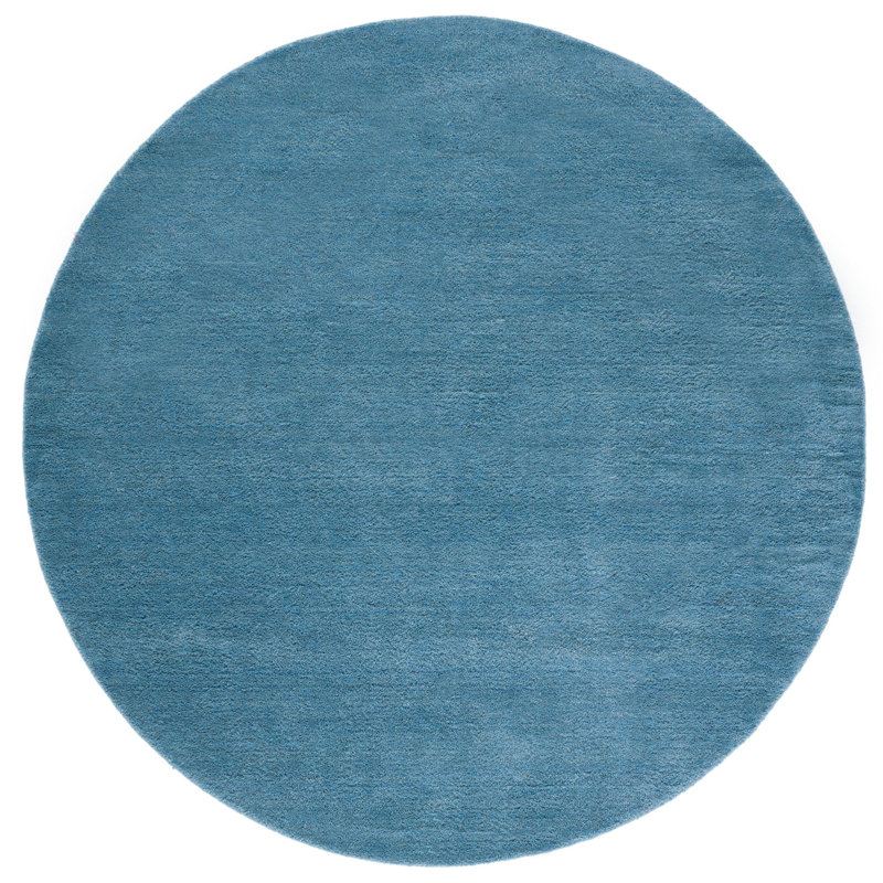 Moreau Hand Tufted Wool Solid Color Rug, Round 6'