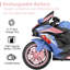 Moto d'aventure en plein air pour enfants - à trois roues à roulettes avec télécommande, plastique noir / ABS, L 42 po x l 22 po x H 25 po
