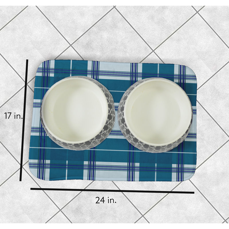 Napperon Scotish, Bleu sarcelle