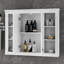 Armoire à pharmacie de salle de bain, armoire de rangement murale avec porte miroir et tablettes réglables