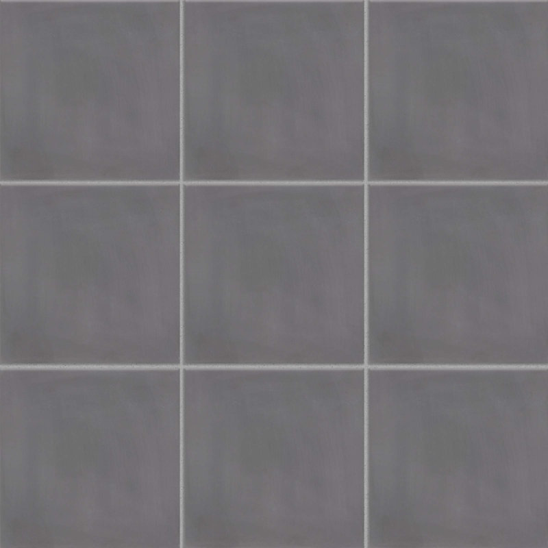 Remy 8" x 8" Cement Spanish Wall & Floor Tile, Smoke
