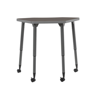 Table d'activité thermofusionnée 24 x 36 pétales avec pieds fuselés réglables Adapte