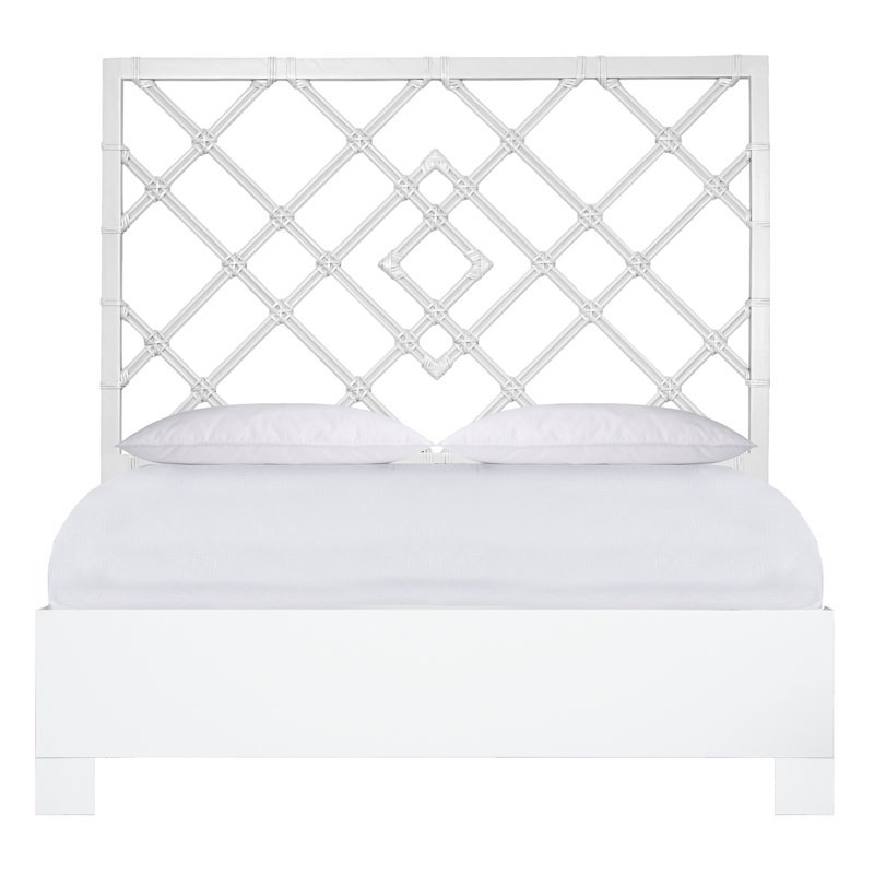 Lit plateforme Darien, Blanc, Grand