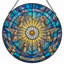 Panneau de vitrail 12 "H Angel Sky-1062092557