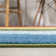 Maudrey Geometric Striped Orange/Green/Blue Rug
