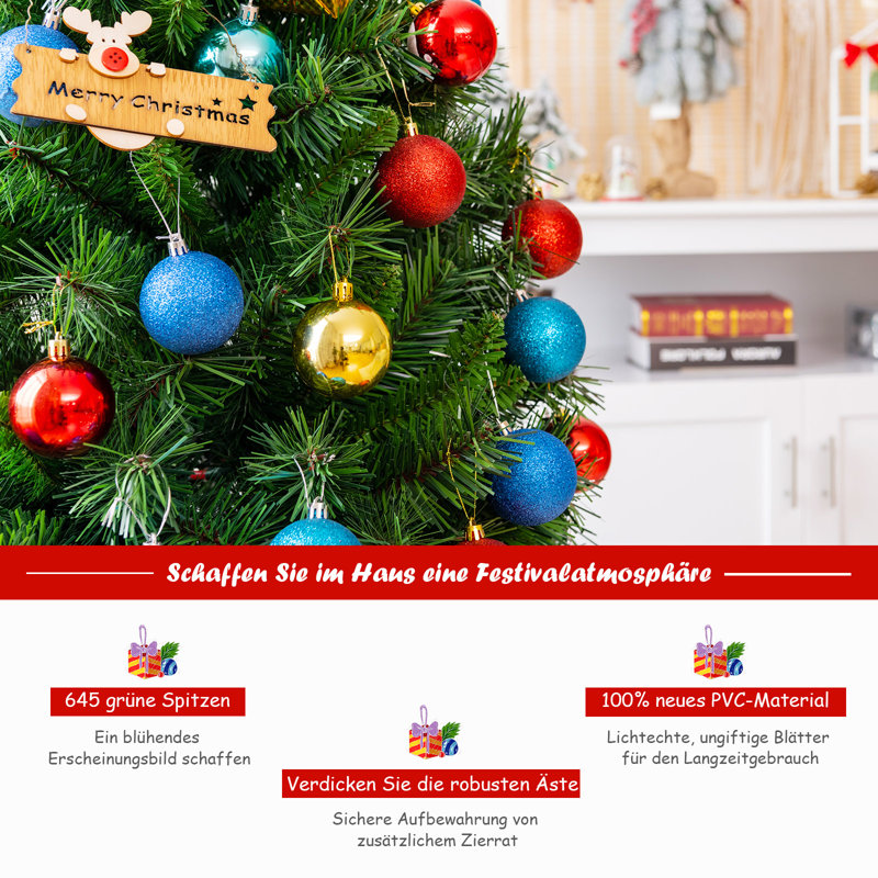 Artificial Christmas Tree, 180cm H x 100cm W x 100cm D