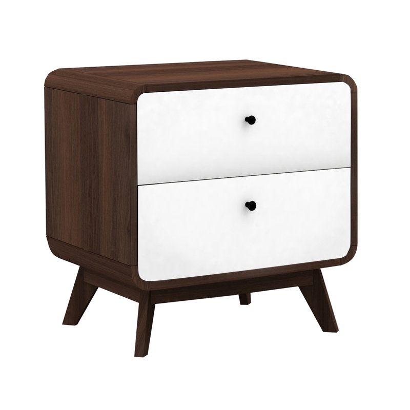 Brook Piece Bedroom Set, Walnut/White