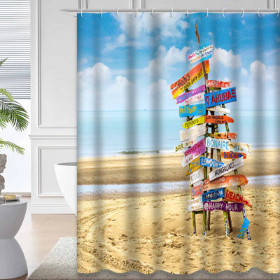 Wooden Beach Summer Thailand Asia Wood Signpost Sign Travel Arrow Blue with 12 Hooks