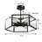 Rustic 6 - Light Dimmable Hexagon Pendant Light with Clear Acrylic Shade