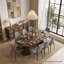 Ensemble de salle à manger à piédestal moderne avec chaises rembourrées de 47 à 83 po Modern-132494047-132494050