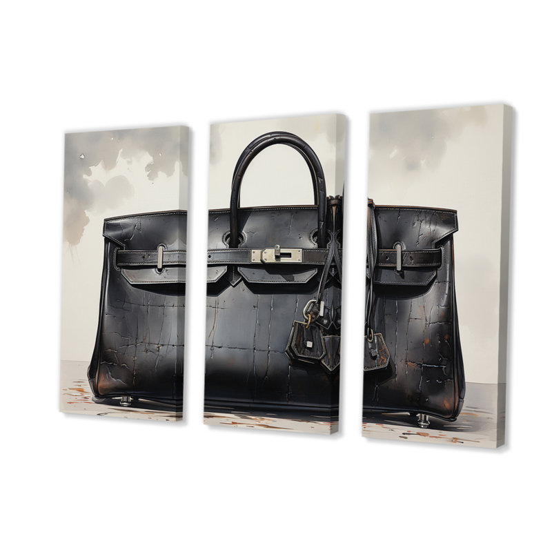 Balenciaga monochrome 3 sur toile, reproduction de 3 pièces, H 28 po x l 36 po x P 1 po