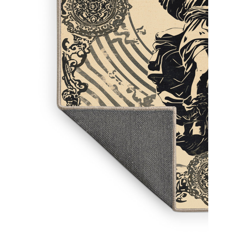Tapis beige moelleux moelleux et moelleux Pitkin, 3 X 5