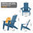 Caddo Outdoor Adirondack Chair With Table-99681002