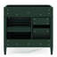 Meuble-lavabo 36 po, rangement moderne avec 2 tiroirs et tiroir basculant. Structure en bois massif. Gris. Glissières de tiroir en métal lisse de 33 po H x 18 po, amplement d'espace de rangement. Conception exquise. Assemblage facile-1767790308-1767790311